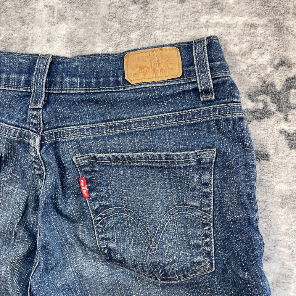 Levi's 512 Perfectly Slimming Bootcut Jeans Women Size 4M Blue Denim Stretch - Picture 9 of 13